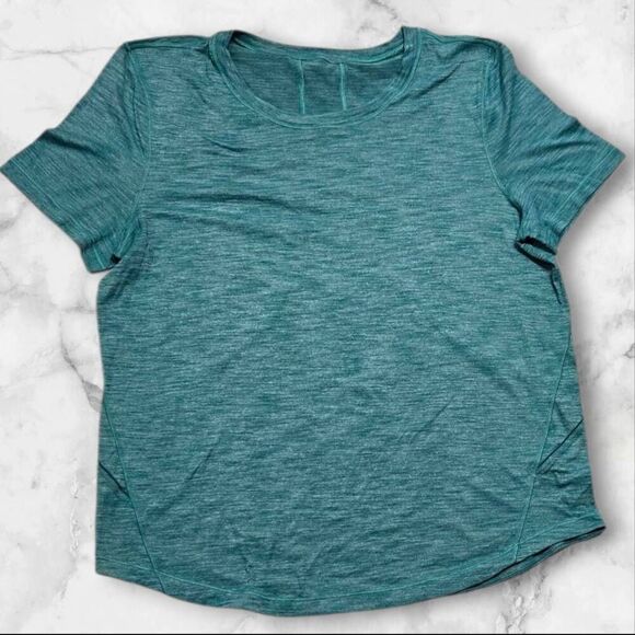 Lululemon Mens Large Teal Short Sleeve Shirt - Picture 1 of 2